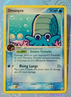 Omanyte 60/92 EX Legend Maker Pokemon Card VLP - Image 1