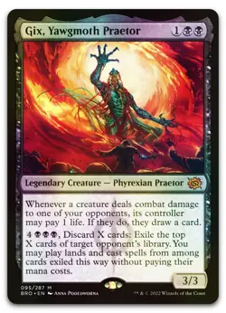 Gix, Yawgmoth Praetor #95 (Foil) (NM) Brothers' War BRO Magic MTG - Image 1