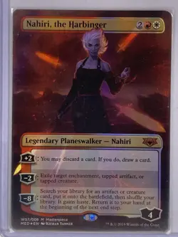 Nahiri the Harbinger - FOIL Ext- Mythic - NM - War of the Spark Masterpieces MTG - Image 1
