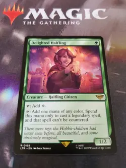 MTG. Delighted Halfling. The Lord of the Rings. Pack Fresh - Image 1