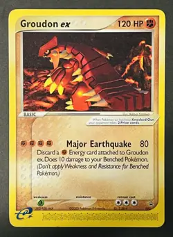 Pokemon Groudon ex e-Series Black Star Promo 002 (Nintendo Power Magazine) LP-NM - Image 1