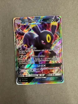 Pokemon TCG Umbreon GX Sun & Moon Base Set 80/149 Holo Ultra Rare NM - Image 1