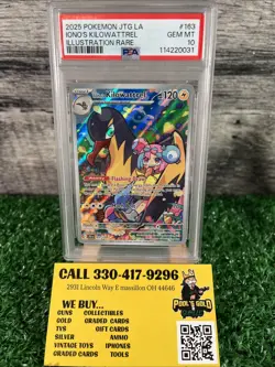 2025 POKEMON SV JOURNEY TOGETHER - JTG EN #163/159 IONO'S KILOWATTREL IR PSA 10 - Image 1