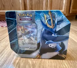 Factory Sealed Pokemon TCG Empoleon V Strikers Tin 820650809552 - Image 1