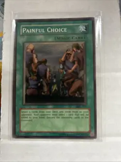 Yu-Gi-Oh! Painful Choice MRL-049 Super Rare OG Unlimited Lightly Played - Image 1