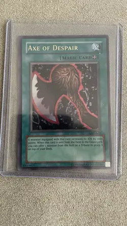 Yu-Gi-Oh! TCG Axe of Despair Magic Ruler MRL-002 Unlimited Ultra Rare - Image 1