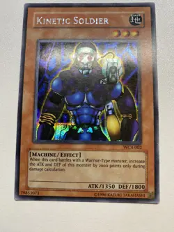 Yugioh Kinetic Soldier Secret Rare WC4-002 HP - Image 1