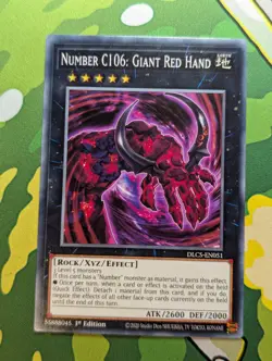 Number C106: Giant Red Hand - DLCS-EN051 - Common - Yugioh - Image 1