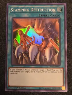 1x (NM) Stamping Destruction - MYFI-EN051 - Super Rare - 1st Edition YuGiOh - Image 1