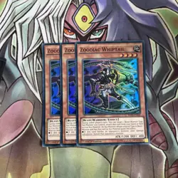 RATE-EN016 x3 Zoodiac Whiptail Super Rare Excellent Condition Yugioh - Image 1