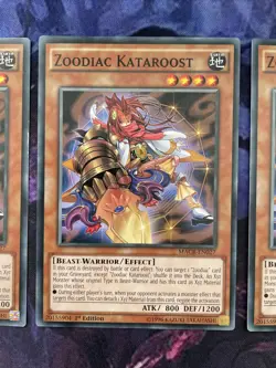 MACR-EN027 x3 Zoodiac Kataroost - Common - Unlimited Edition Yugioh - Image 3