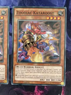 MACR-EN027 x3 Zoodiac Kataroost - Common - Unlimited Edition Yugioh - Image 4