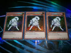 3x Ryko, Lightsworn Hunter 1st Edition Secret Rare RA02-EN003 Yu-Gi-Oh! - Image 1