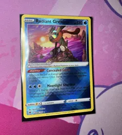 Pokemon TCG Radiant Greninja Holo Card Astral Radiance 046/189 - Image 1