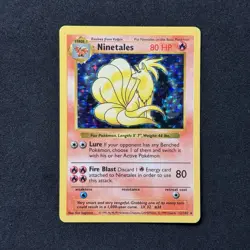 1999 Pokemon SHADOWLESS Ninetales 12/102 Holo Base Set Rare Card WOTC Vintage NM - Image 2