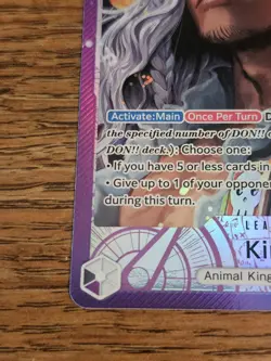 One Piece Card Game King OP08-057 L Leader Alternate Art Parallel - Image 3