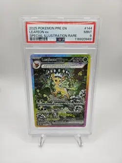 Pokemon TCG Leafeon EX Prismatic Evolutions Card 144/131 PSA ENGLISH - Image 1