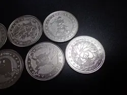 Pokemon Card Meiji Promo Battle Coin x7 Rhydon Dugtrio etc #5494 - Image 3