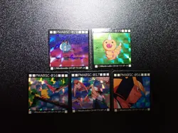 Pokemon GB Pocket Mini Card Prism Holo x5 Ash Pikachu etc #5724 - Image 1