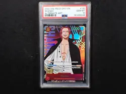 2022 ONE PIECE SHANKS ALTERNATE ART OP01-ROMANCE DAWN #120 PSA 10 - Image 1