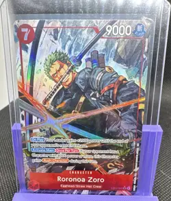 Roronoa Zoro EB04-007 Super Rare Alt Art Foil Character 9000 Eng - Image 1