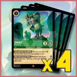 Disney Lorcana: 2024 Shenzi Head Hyena 91/204 x4 | Rare - Image 1