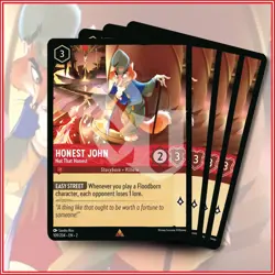 Disney Lorcana TCG: HONEST JOHN Not That Honest x4 | Rare *IN STOCK* - Image 1
