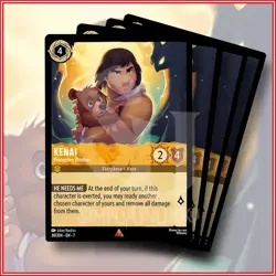 Disney Lorcana: Kenai Protective Brother 30/204 Rare Archazia's Island x4 - Image 1