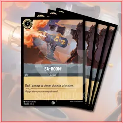 Disney Lorcana TCG: BA-BOOM! x4 Into the Inklands 196/204 - Image 1
