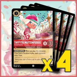 Disney Lorcana: 2024 Taffyta Muttonfudge Crowd Favorite 114/204 x4 | Common - Image 1