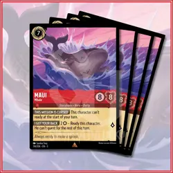 Disney Lorcana TCG: MAUI - WHALE x4 Rare Into The Inklands 114/204 - Image 1