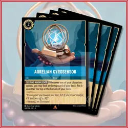 Disney Lorcana TCG: AURELIAN GYROSENSOR x4 Rare Into The Inklands 163/204 - Image 1