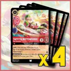 Disney Lorcana: 2024 Taffyta Muttonfudge Sour Speedster 117/204 x4 | Uncommon - Image 1