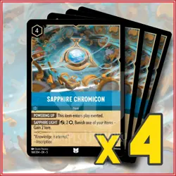 Disney Lorcana: 2024 Sapphire Chromicon 168/204 x4 | Uncommon - Image 1