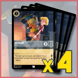 Disney Lorcana: 2024 Arthur Wart 190/204 x4 | Uncommon - Image 1