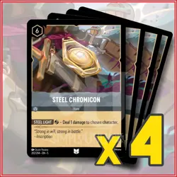Disney Lorcana: 2024 Steel Chromicon 202/204 x4 | Uncommon - Image 1