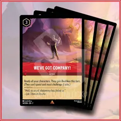Disney Lorcana: We've Got Company! 147/204 Rare Archazia's Island x4 - Image 1