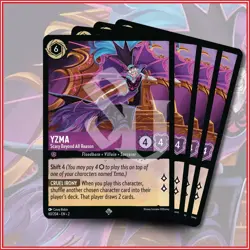 Disney Lorcana TCG: YZMA Scary Beyond All Reason x4 SR Rise of the Floodborn - Image 1