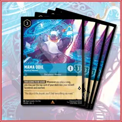Disney Lorcana TCG: MAMA ODIE - MYSTICAL MAVEN x4 Rare Into The Inklands 151/204 - Image 1