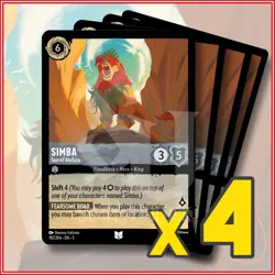 Disney Lorcana: 2024 Simba Son of Mufasa 192/204 x4 | Uncommon - Image 1