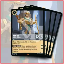 Disney Lorcana TCG: KRONK Junio Chipmunk x4 | Rare *IN STOCK* - Image 1
