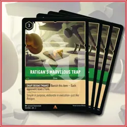 Disney Lorcana TCG: RATIGAN'S MARVELOUS TRAP x4 | Rare *IN STOCK* - Image 1