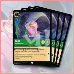 Disney Lorcana TCG: PAIN Underwood Imp x4 Uncommon Rise of the Floodborn - Image 1