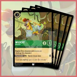 Disney Lorcana TCG: WILDCAT - MECHANIC x4 Uncommon Into The Inklands 92/204 - Image 1