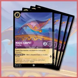Disney Lorcana TCG: MAGIC CARPET - FLYING RUG x4 Into The Inklands 47/204 - Image 1