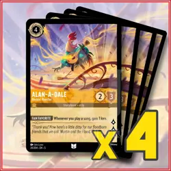 Disney Lorcana: 2024 AlanaDale Rockin' Rooster 20/204 x4 | Uncommon - Image 1