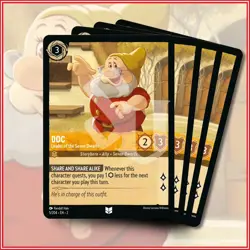 Disney Lorcana TCG: DOC Leader Dwarfs x4 Rise of the Floodborn Uncommon - Image 1