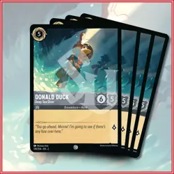 Disney Lorcana TCG: DONALD DUCK Deep-Sea Diver Common x4 Rise of the Floodborn - Image 1