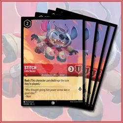 Disney Lorcana TCG: STITCH - LITTLE ROCKET x4 Into the Inklands 125/204 - Image 1