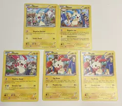 Minun & Plusle Bundle (2013, 2014) 5 Card Lot Legendary Treasures Furious Fists - Image 1